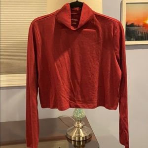Red turtle neck